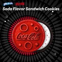 Vente de gros Nouveau Coca-Cola Oreo Joint Biscuits Snacks 97g Cola Biscuits sandwich aromatisés au cola