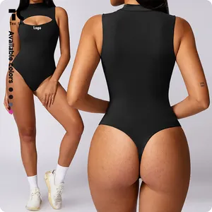 Bottom Body Shape Body-Shaped Body-Suit Bodysuit Skinny Yoga Hollowed Bodysuit Chest Cut-Out One Piece Swimsuit Shapewear