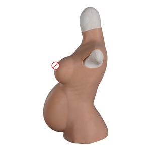 <span class=keywords><strong>Ventre</strong></span> <span class=keywords><strong>de</strong></span> grossesse en Silicone artificiel réaliste <span class=keywords><strong>de</strong></span> 4/6/9 mois avec seins pour Cosplay Crossdresser Halloween mascarade déguisement - Product Image 4
