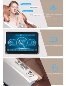 Silla de masaje eléctrica 4DSL Track Luxury AI Full <span class=keywords><strong>Body</strong></span> Robot Silla de masaje gravedad cero Movimiento inteligente Brazo robótico - Product Image 5