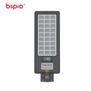 Bspro 도로 조명 센서 모션 조명 waterpoof Ip65 300w 모두 하나의 태양 led 가로등 극
