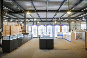 Dark Grey Custom <strong>Cellphone</strong> Floor <strong>Display</strong> Stand Glass <strong>Showcase</strong> Design Mobile Phone <strong>Display</strong> Cabinet Counter - Product Image 4