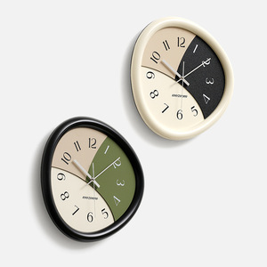 Wozoom Wall <b>Clock</b> Round <b>Battery</b> Powered Modern Minimalist Design For Living Room Home Use - Product Image 4