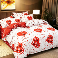 Tissu en polyester brossé imprimé à motif géométrique, doux et chaud, pour housse de couette et ensemble de draps – Fournisseur