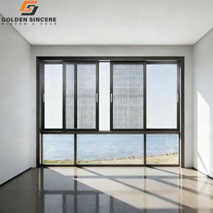 Ventana Corredera de Aluminio con Doble Acristalamiento, Fabricada en China por GS, con Mosquitera, Aislamiento Acústico y Térmico - Product Image 2