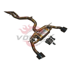 Escape de titanio dorado quemado Vortex Racing para Audi RS3 2.5L Turbo, piezas de mejora de sonido. - Product Image 2