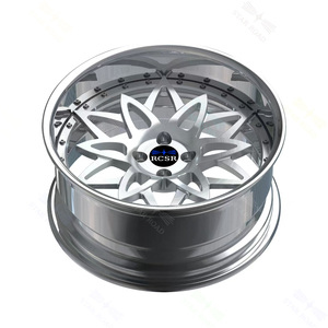 Mâm xe RCSR chất lượng cao 2 mảnh, thiết kế lõm sâu, đúc nguyên khối, 5x112 5x120 dành cho Mazda RX-7, Honda NSX, Toyota 86, Subaru BRZ - Product Image 3