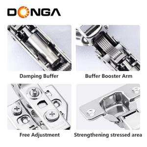 DONGGANG 3D Adjustable Fast Install Detachable 35mm Cup Soft Close Cabinet Door Iron <strong>Hinges</strong> For Living Room Furniture Home Hotel - Product Image 4