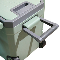 Glace en plastique isolée 32l 150l Grande glacière de pêche avec roues Glacière dure