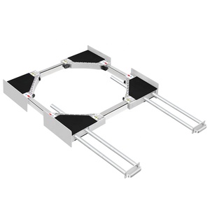 Kit de Apilamiento para Lavadora y Secadora, Marco de Conexión, Encimera Extensible, Marco Intermedio con Dos Estantes Extraíbles - Product Image 2