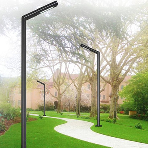 Solar Street <b>Light</b> Outdoor LED Lamp <b>Post</b> 3500K Warm White IP65 Water-Resistant Iron Body <b>Light</b> Sensor Control 10-Year Warranty - Product Image 4