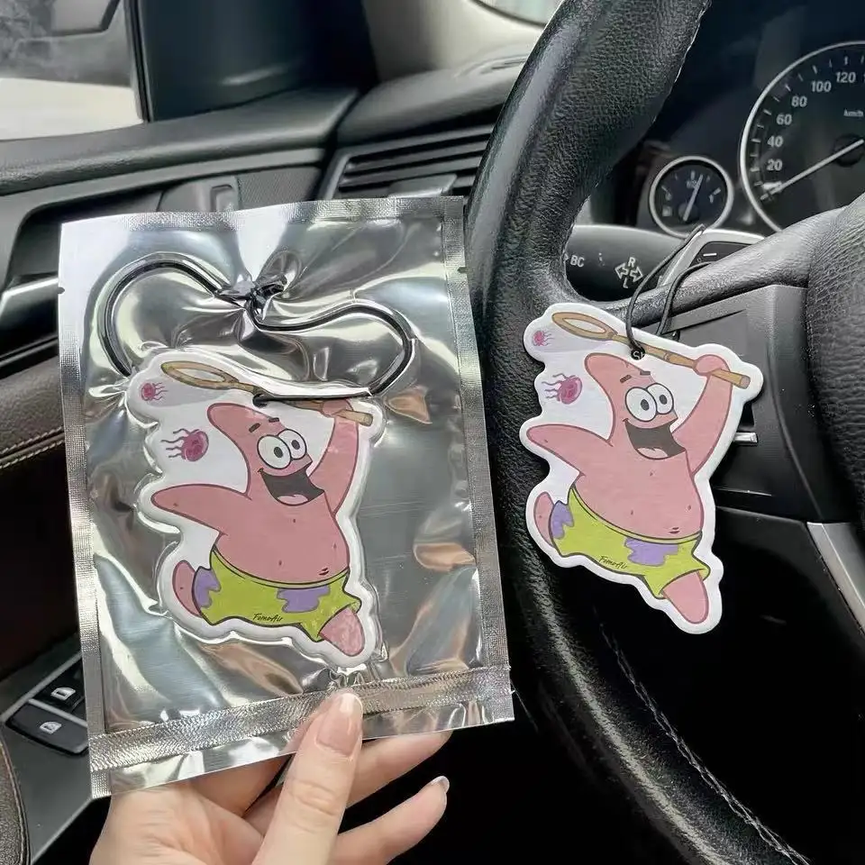 Factory Custom High Quality Cartoon Japanese Anime Hanging Paper Fragrance Car Air Freshener