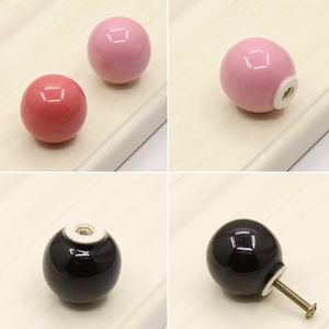 BAOCHUN gekleurde keramische kastdeurknoppen, eenvoudige kledingkastladeknoppen, enkelvoudige gat meubelknoppen - Product Image 3