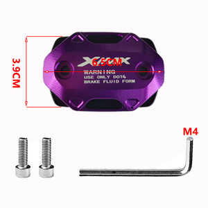 เห<span class=keywords><strong>ม</strong></span>าะสำหรับ XMAX155 20-25 ชุดแต่งมอเตอร์ไซค์ ฝาครอบปั๊มดิสก์เบรกอะลูมิเนียม CNC ฝาครอบปั๊มน้ำมันเบรก - Product Image 5