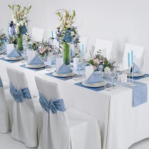 Nuovo arrivo di alta qualità Runner da tavolo classico stile americano <span class=keywords><strong>blu</strong></span> collezione lavabile Runner da tavolo per <span class=keywords><strong>cucina</strong></span> da pranzo - Product Image 4