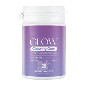 SUNI OEM/ODM Marque Privée 60 Pièces <span class=keywords><strong>Chewing</strong></span>-<span class=keywords><strong>gum</strong></span> Éclat Beauté avec Biotine Vitamine C Zinc pour la Santé de la Peau, des Cheveux et des Ongles - Product Image 2