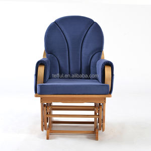 Fauteuil à bascule moderne pour crèche avec accoudoirs et dispositifs de sécurité pour les mamans qui allaitent - Product Image 3