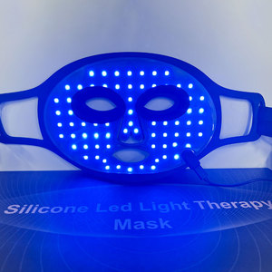 Masker kecantikan terapi lampu LED 4 warna, masker terapi foton silikon dengan lampu LED merah dan biru NIR untuk perawatan diri - Product Image 3