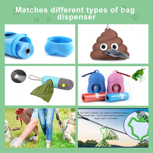 Gran oferta, 18 rollos, bolsas de basura para perros, bolsa de caca de mascotas a base de plantas biológicas, suministros ecológicos para mascotas - Product Image 6