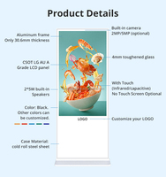 Afficheur numérique interactif multi-touch de 43 pouces sur pied pour centre commercial