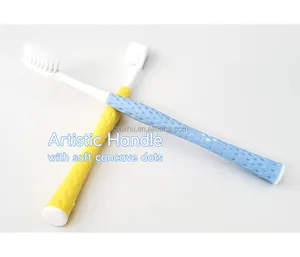 Artistic Handle with Soft Concave Dots Adult Toothbrush