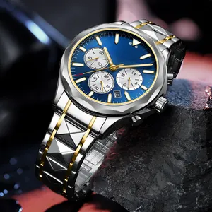 Aangepaste Grote Wijzerplaat Quartz Horloge Mode Lichtgevende Merk Heren Horloges Luxe Horloge Mannen