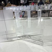 Présentoir de bureau en acrylique transparent pour brochures, épaisseur de panneau 3 mm, styles petit/grand/A5 moyen, rangement de documents