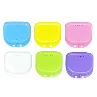 Boîte à dents personnalisée Guber, boîte de rangement pour prothèses dentaires colorées, boîte de maintien orthodontique en plastique PP certifiée CE
