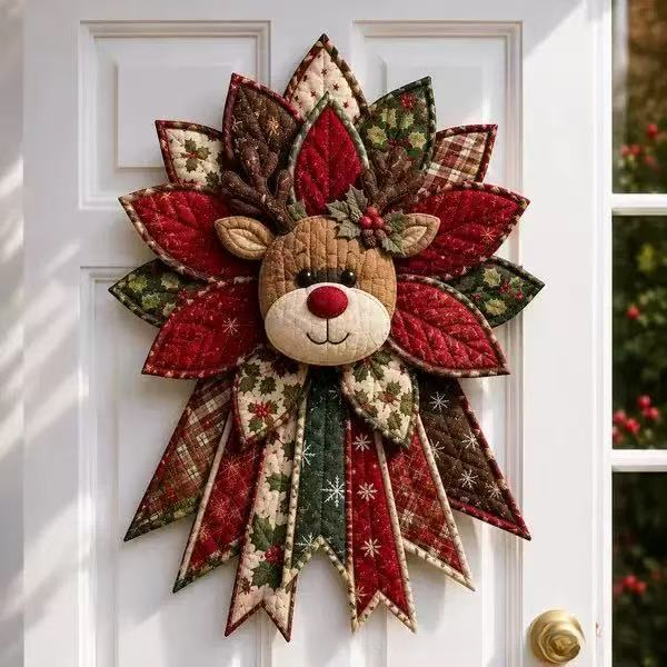 Multicolor Patchwork Bow - Little Deer