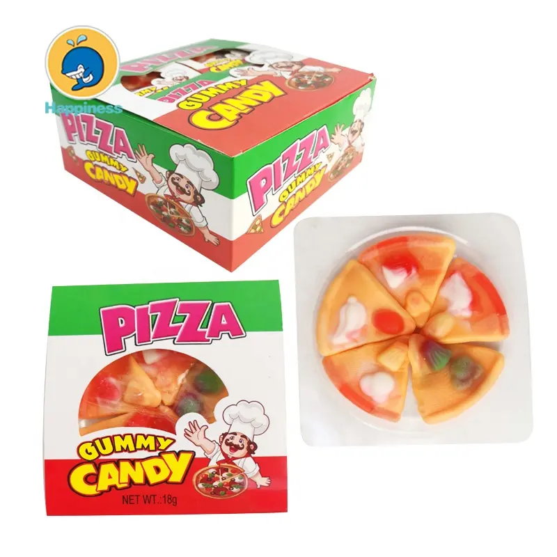 hot selling series halal gummy pizza candy for wholesale