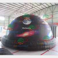 Dôme de cinéma gonflable imprimé pour astronautes mobiles, dôme de planétarium gonflable