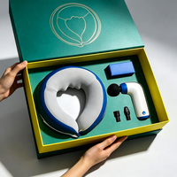 Maßgefertigte Zweiteilige Flachbox für Nackenmassagegerät mit Karton-Einlage für Beauty-Markenverpackungen