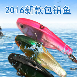 Señuelo duro de aleación de plomo de 13g con doble anzuelo para pesca de lubina, señuelo de agua dulce, cebo artificial, cebo de simulación, cebo compuesto - Product Image 2