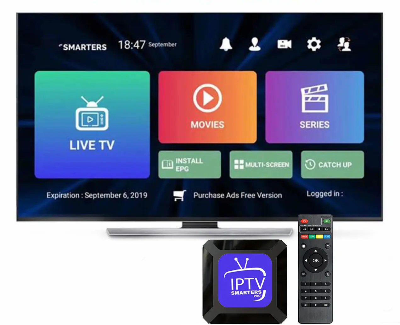 Caja Android de prueba gratuita IPTV M3u Lista Árabe IPTV suscripción IPTV Smart pro TV suscripción 12 meses