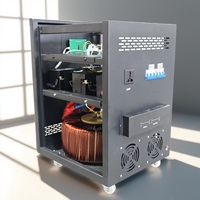 Régulateur de tension mural 5 kVA, type relais AC statique, large plage de tension d'entrée 45-280 V, stabilisateur de tension AVR 220 V