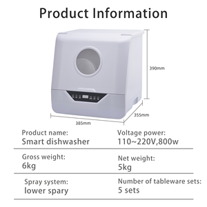 <span class=keywords><strong>Lavastoviglie</strong></span> portatile per uso domestico per la pulizia disinfettante asciugatura automatizzata per 6-8 set adatti per la casa cucine di fabbrica - Product Image 4