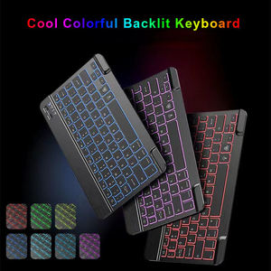Silm bluetooth <b>Keyboard</b> for ipad Arabic and English 78 Key Wireless External <b>Keyboard</b> with Backlight bluetooth - Product Image 2