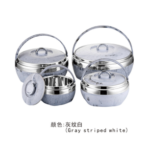 <span class=keywords><strong>Pot</strong></span> isotherme double paroi en acier inoxydable, <span class=keywords><strong>pot</strong></span> à lunch portable avec poignée - Product Image 4