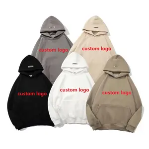 OEM Unisex sudaderas con capucha logotipo personalizado niebla Sudadera con capucha para los hombres esencial de alta calidad polar recortado con capucha