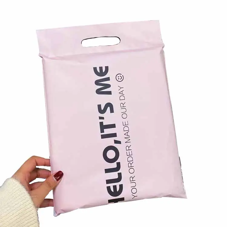Stokta fabrika kurye çantası biyobozunur kargo poşeti su geçirmez plastik alışveriş çantası teşekkür ederim çanta