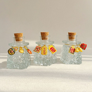 Pha lê vàng đậu lưu trữ chai thủy tinh nhỏ kín container lưu trữ Vàng Jar mong muốn chai sư tử nuốt Vàng quái vật - Product Image 4