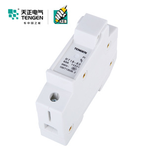 เท็นเก้น RT18-63 63A 690V ฐานฟิวส์ 1P เซรามิก แบบรางเดี่ยว - Product Image 2