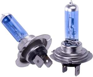 Ampoule antibrouillard halogène <span class=keywords><strong>12V</strong></span> H7 5200K couleur super blanche <span class=keywords><strong>55W</strong></span> & 100W haute visibilité pour la pluie, la neige et le brouillard-Durable longue durée - Product Image 1