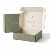 Cajas de Cartón Corrugado Negras Cuadradas Pequeñas Personalizadas para Envíos de Zapatos y Ropa, Embalaje de Papel Reciclable, Cajas de Envío Personalizadas