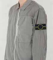 Veste décontractée légère et imperméable pour homme, avec patch brodé boussole, en nylon et métal, coupe ample, réfléchissante et tendance