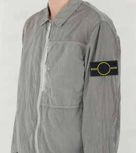 Veste décontractée légère et imperméable pour homme, avec patch brodé boussole, en nylon et métal, coupe ample, réfléchissante et tendance - Product Image 2