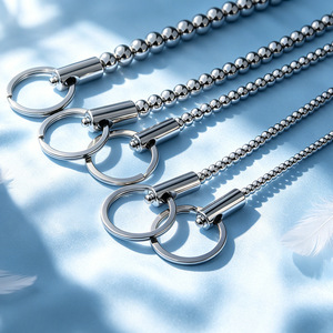 Sonda Uretrale in Acciaio Inossidabile Lucidato Multimisura, Dilatatore con Perline Compatibile con Accessori Intimi Maschili per Elettrostimolazione - Product Image 2
