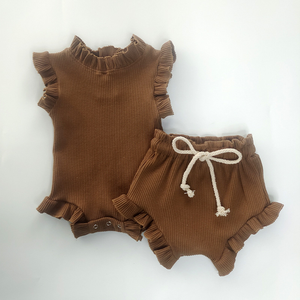 <span class=keywords><strong>Conjunto</strong></span> de Ropa para Bebé <span class=keywords><strong>Recién</strong></span> <span class=keywords><strong>Nacido</strong></span> de <span class=keywords><strong>Verano</strong></span>, Pantalones de Algodón con Volantes, Top + Pantalones, Ropa para Bebé - Product Image 5