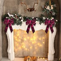 Ornement de Noël en velours orné de paillettes dorées, pour le sommet de l'arbre, la cheminée et la décoration de fenêtre