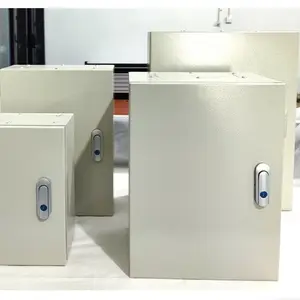 Водонепроницаемая наружная металлическая коробка, электрическая распределительная панель с защитой IP65/IP54 с порошковым покрытием